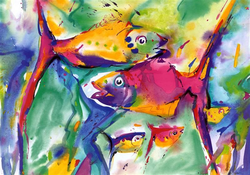 Alfred Gockel Colorful Fish